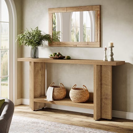 Tiwata 59" Farmhouse Console Table – Sofa & Hallway Table