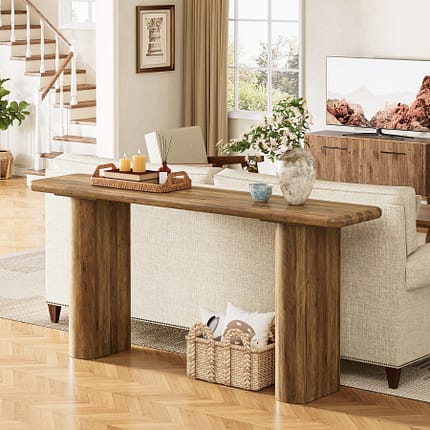 Tiwata 63" Wooden Console Table – Sofa & Entryway Table