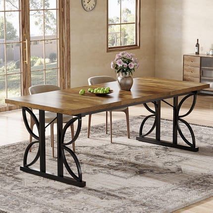 Tiwata 70.8" Rectangular Dining Table – Kitchen Table for 6